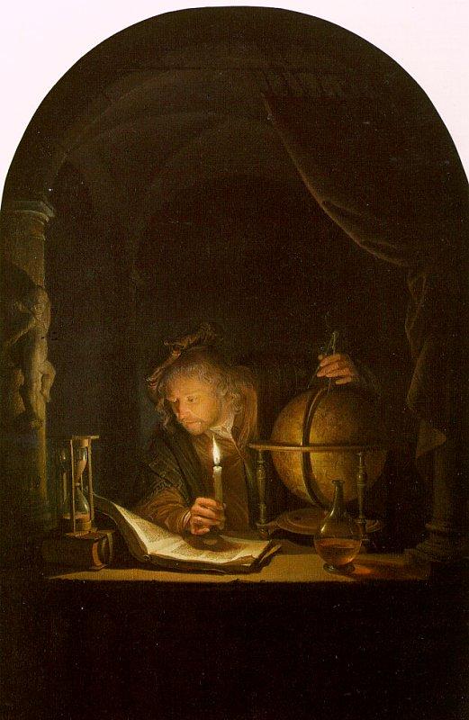 Gerrit Dou Astronomer by Candlelight oil painting image